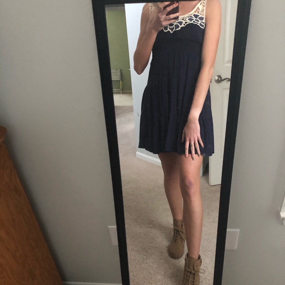 Floral Lace Sleeveless Sundress
